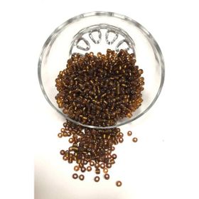 Hayalperest Boncuk 4 mm 50 gr Orta Boy Şeffaf Kahve Kum Boncuk