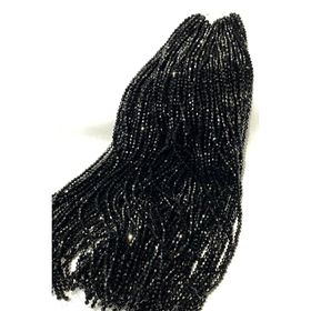 Hayalperest Boncuk 4 mm Siyah Pramit Dizi Kristal Boncuk
