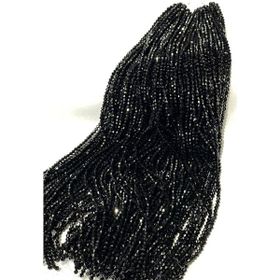 Hayalperest Boncuk 4 mm Siyah Pramit Dizi Kristal Boncuk