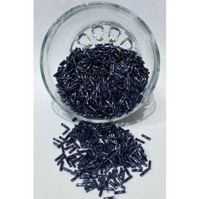 Hayalperest Boncuk 50 gr Siyah Burgulu Boru Boncuk