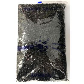 Hayalperest Boncuk 500 gr Siyah Burgulu Boru Boncuk