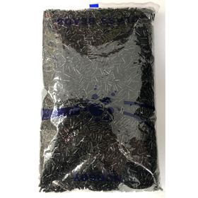 Hayalperest Boncuk 500 gr Siyah Burgulu Boru Boncuk
