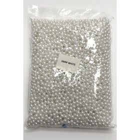 Hayalperest Boncuk 6 mm Beyaz Plastik İnci Boncuk