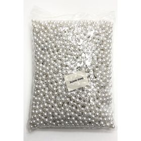 Hayalperest Boncuk 8 mm Beyaz Plastik İnci Boncuk
