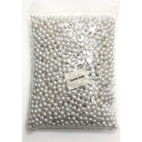 Hayalperest Boncuk 8 mm Beyaz Plastik İnci Boncuk