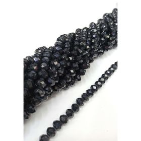 Hayalperest Boncuk 8 mm Siyah Kaplama Kristal Boncuk