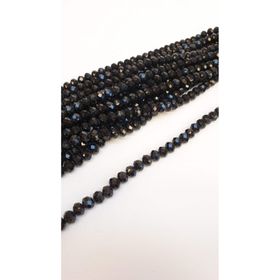 Hayalperest Boncuk 8 mm Siyah Kaplama Kristal Boncuk
