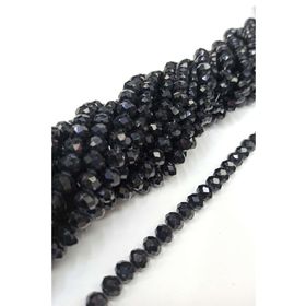 Hayalperest Boncuk 8 mm Siyah Kaplama Kristal Boncuk