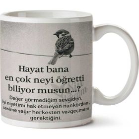 Hayat Bana En Çok Neyi Öğretti Baskılı Kupa