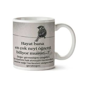 Hayat Bana En Çok Neyi Öğretti Baskılı Kupa