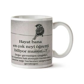 Hayat Bana En Çok Neyi Öğretti Baskılı Kupa