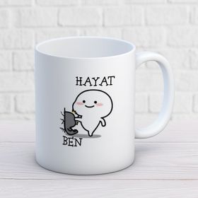 Hayat ve Ben İki Tarafı Baskılı Kupa