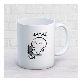 Hayat ve Ben İki Tarafı Baskılı Kupa