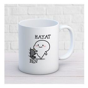Hayat ve Ben İki Tarafı Baskılı Kupa