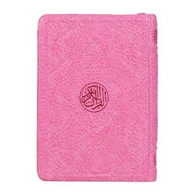 Hayrat Kuran-I Kerim Çanta Boy Pembe Renk, Kılıflı, Mühürlü