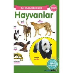 Hayvanlar Türkçe - İngilizce - İlk Bilgilerim Dizisi