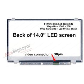 HB140WX1-301 LED 14 Slim 30Pin Uyumlu LCD Ekran Panel