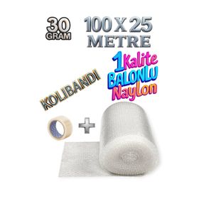 Hbnc 100 cm x 25 m 30 gr Balonlu Naylon Eşya Sarma Koruma Naylonu Patpat Ambalaj