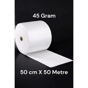 Hbnc 50 cm x 50 m 45 gr Eşya Sarma Koruma Naylonu Balonlu Ambalaj Naylonu Pat Pat Baloncuklu Havalı Pıt Pıt