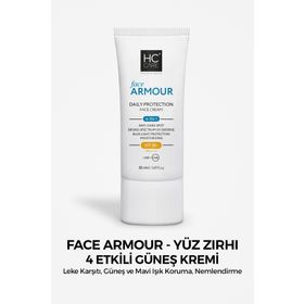 Hc Care Face Armour SPF50 4 Etkili Günlük Koruyucu 50 ml Güneş Kremi