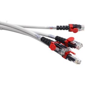 HCS CAT6 UTP LSOH 0.30 mt Gri 5'li Paket Patch Cord Kablo