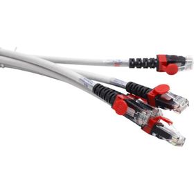 HCS CAT6 UTP LSOH 0.30 mt Gri 5'li Paket Patch Cord Kablo