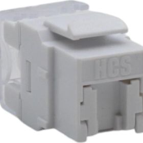 HCS J6E-00874 Beyaz Korumalı Cat6 Keystone 10'lu Jack