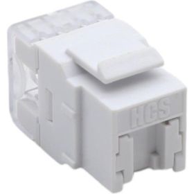 HCS J6E-00874 Beyaz Korumalı Cat6 Keystone 10'lu Jack