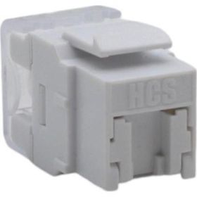 HCS J6E-00874 Beyaz Korumalı Cat6 Keystone 10'lu Jack