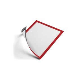 Hdg 5 Adet 21x30 cm Kırmızı Kenarlı Şeffaf A4 Mıknatıslı Manyetik Evrak Tutucu