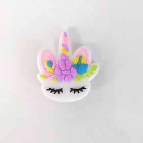 Hdmarketim 1 Adet Silikon Unicorn Tek Boynuzlu At Tekli Terlik Süsü Aksesuar
