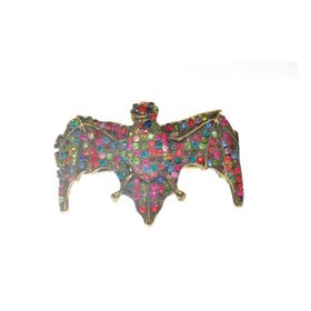 Hdmarketim 5498 Otantik Swarovski Taşlı Yarasa Kelepçe Metal Bileklik