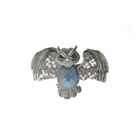 Hdmarketim 5511 Otantik Swarovski Taşlı Yarasa Kelepçe Metal Bileklik