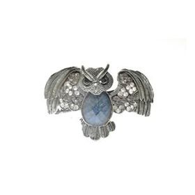 Hdmarketim 5511 Otantik Swarovski Taşlı Yarasa Kelepçe Metal Bileklik