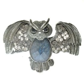 Hdmarketim 5511 Otantik Swarovski Taşlı Yarasa Kelepçe Metal Bileklik