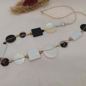 Hdmarketim Doğal Sedef Taş Moda Tasarım Kolye