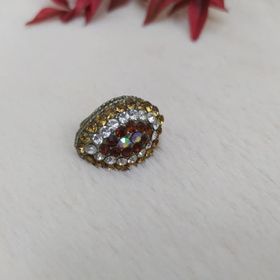 Hdmarketim Kadın Otantik Swaroski Taşlı Gri Renk Yüzük