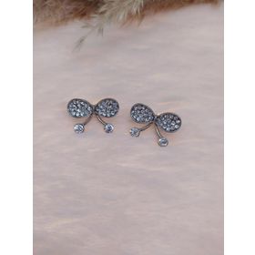 Hdmarketim Kelebek Swarovski Taşlı İncili Doğa Temalı Küpe