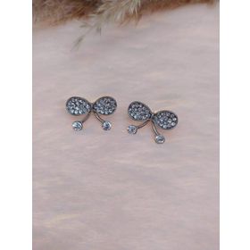 Hdmarketim Kelebek Swarovski Taşlı İncili Doğa Temalı Küpe