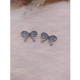 Hdmarketim Kelebek Swarovski Taşlı İncili Doğa Temalı Küpe