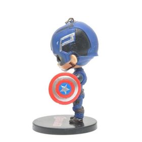 Hdmarketim Marvel Captain America Pvc Süper Figür Oyuncak Anahtarlık