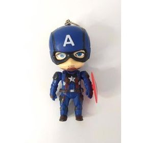 Hdmarketim Marvel Captain America Pvc Süper Figür Oyuncak Anahtarlık