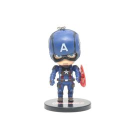 Hdmarketim Marvel Captain America Pvc Süper Figür Oyuncak Anahtarlık