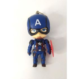 Hdmarketim Marvel Captain America Pvc Süper Figür Oyuncak Anahtarlık