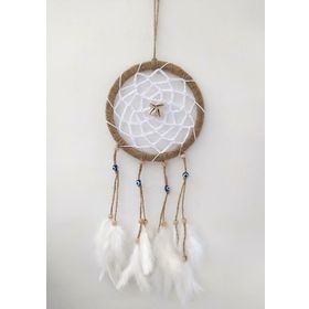 Hdmarketim Nazar Boncuklu Düş Kapanı Dreamcatcher Kuş Tüyü Duvar Süsü