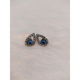 Hdmarketim Nazar Boncuklu Swarovski Taşlı Bijuteri Damla Küpe