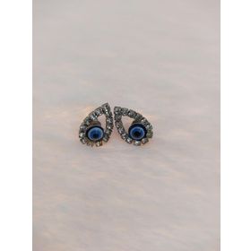 Hdmarketim Nazar Boncuklu Swarovski Taşlı Bijuteri Damla Küpe
