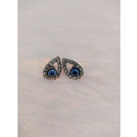 Hdmarketim Nazar Boncuklu Swarovski Taşlı Bijuteri Damla Küpe