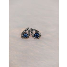 Hdmarketim Nazar Boncuklu Swarovski Taşlı Bijuteri Damla Küpe
