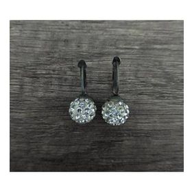 Hdmarketim Şambala Model Swarovski Taşlı Beyaz Sallantılı Küpe